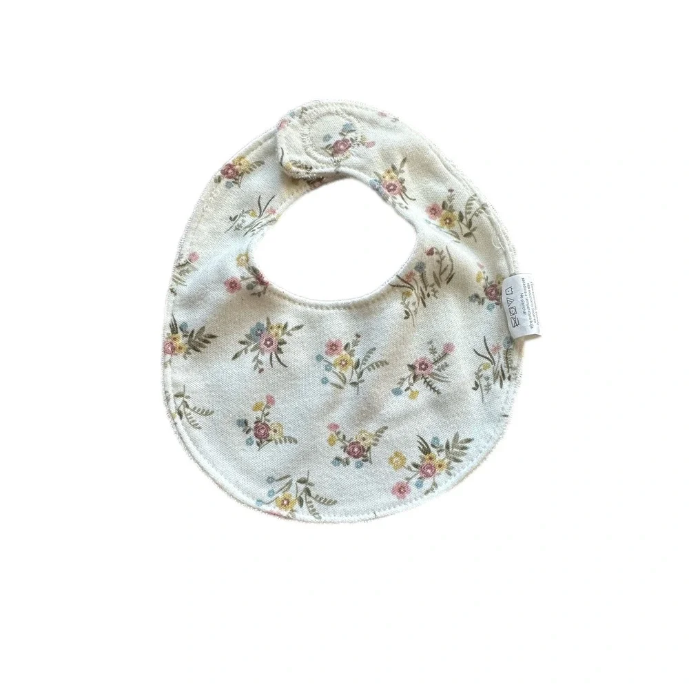Bibs Set Kids 0-3M Multicolor Excellent Floral Lace Mushroom‎ 4Pc